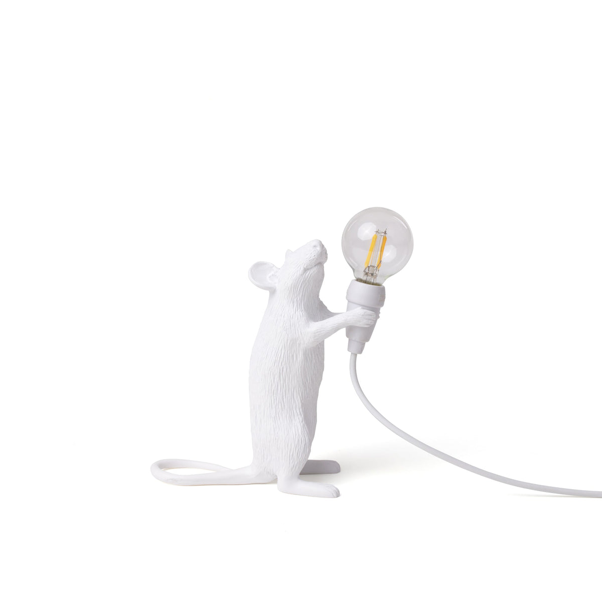 Lampe Mouse Lamp Step blanche de Marcantonio - Seletti-vue 7-The Woods Gallery