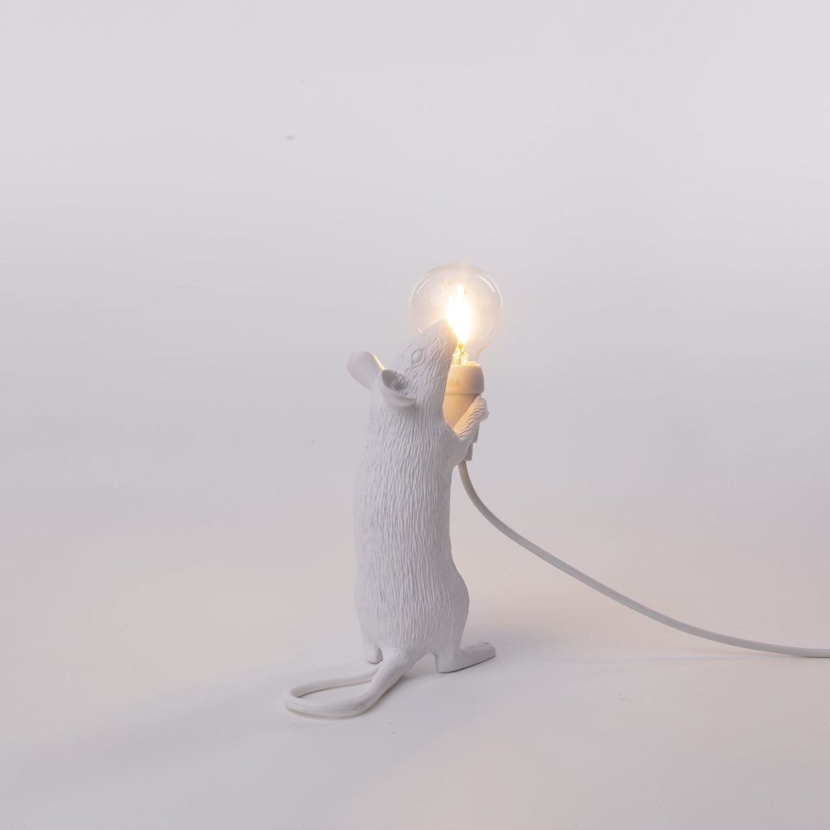 Lampe Mouse Lamp Step blanche de Marcantonio - Seletti-vue 10-The Woods Gallery