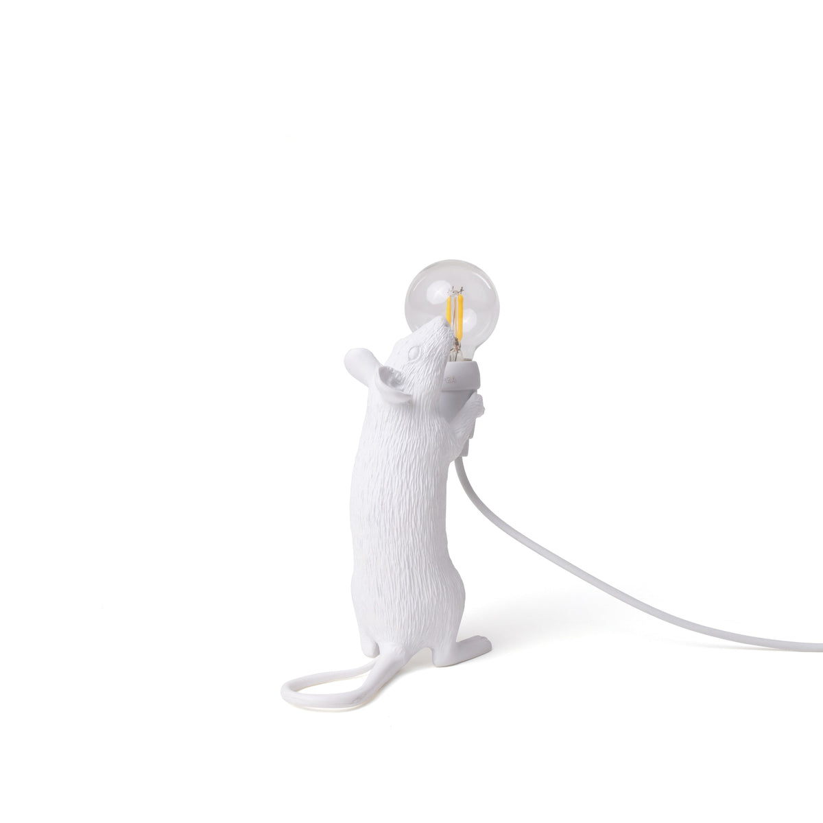 Lampe Mouse Lamp Step blanche de Marcantonio - Seletti-vue 11-The Woods Gallery