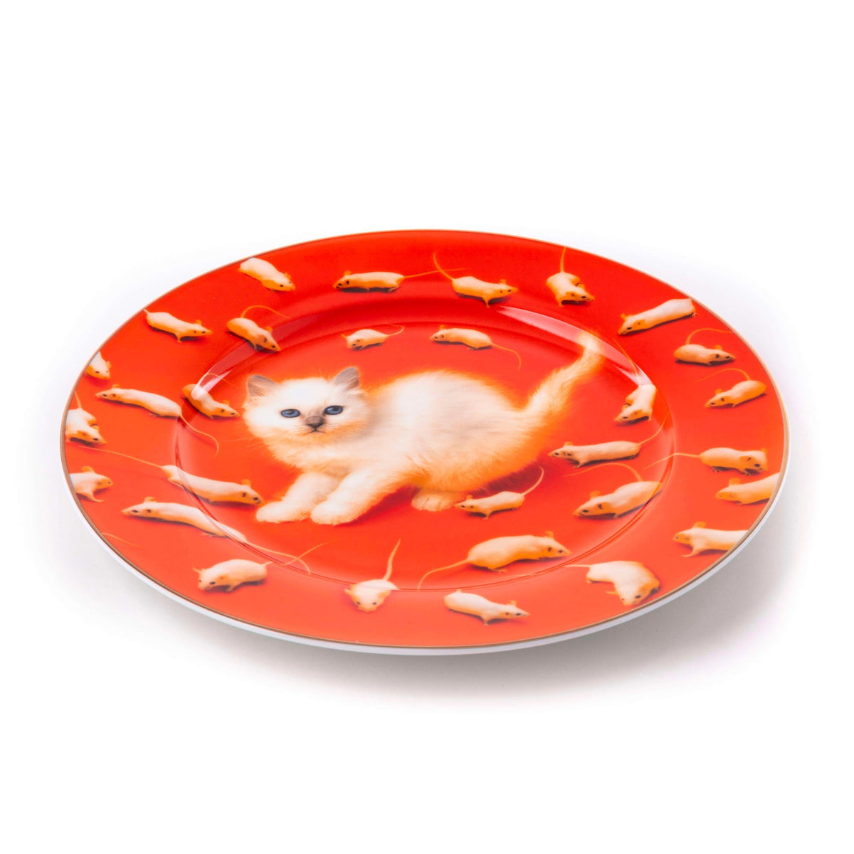 Assiette Kitten de ToiletPaper - Seletti-vue 4-The Woods Gallery