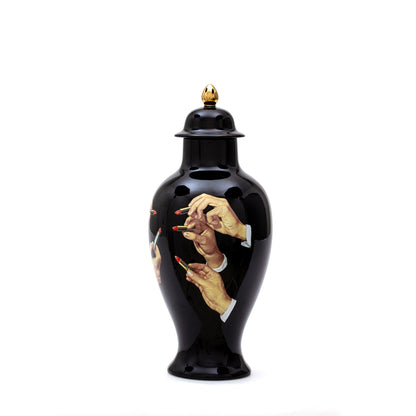 Vase Lipsticks Black de ToiletPaper - Seletti-vue 2-The Woods Gallery