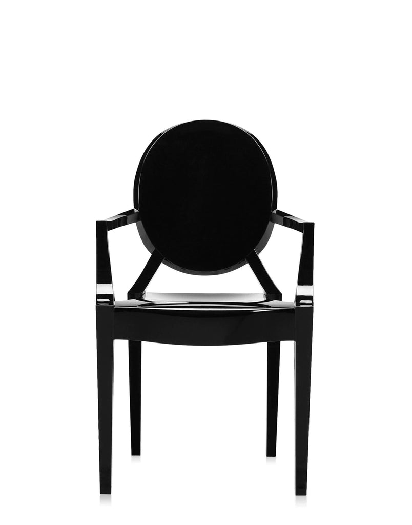lot de 2 Fauteuil Louis Ghost de Philippe Starck - Kartell-Noir-The Woods Gallery