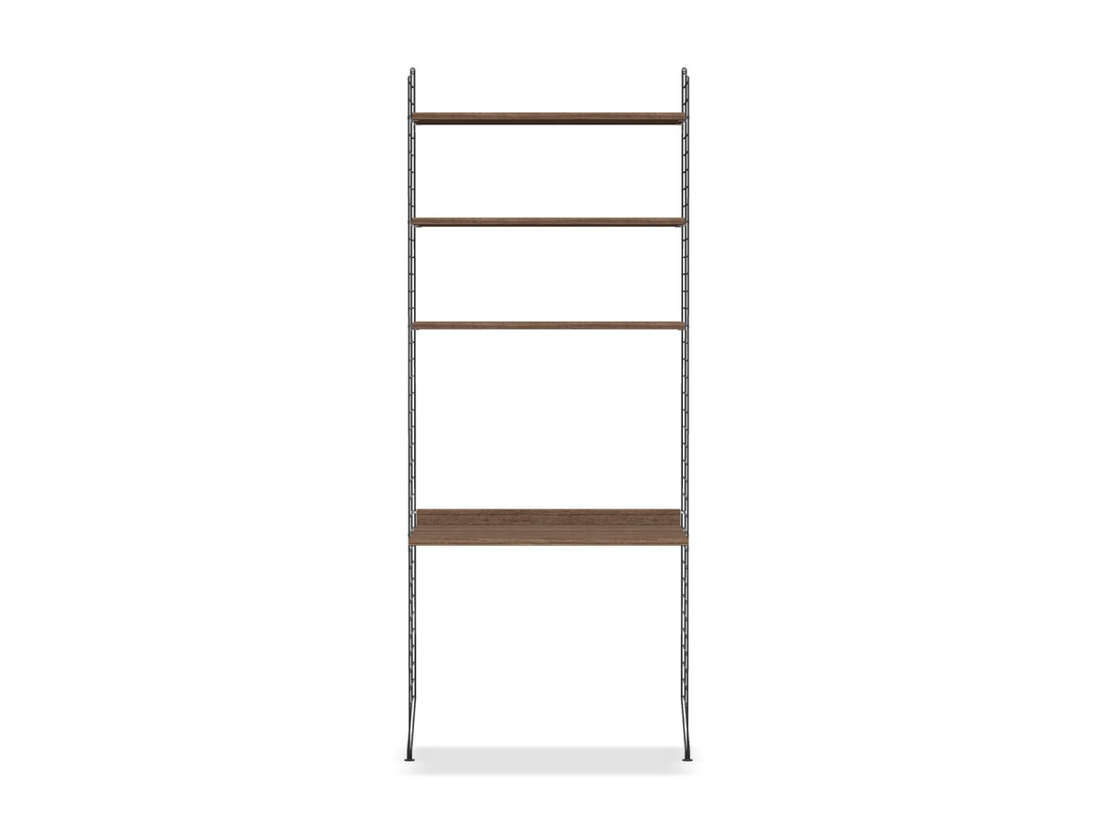 Espace de travail Workspace A - String Furniture-Noyer-Gris foncé-The Woods Gallery