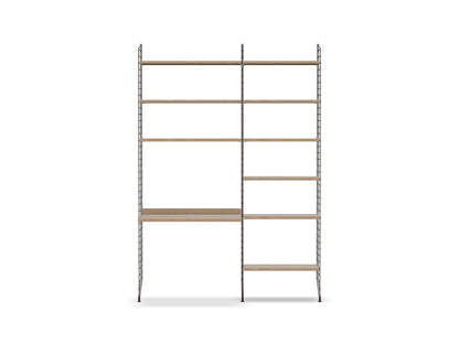 Espace de travail Workspace B - String Furniture-Chêne-Marron foncé-The Woods Gallery