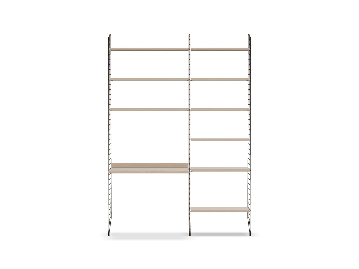 Espace de travail Workspace B - String Furniture-Frêne-Marron foncé-The Woods Gallery