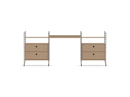 Espace de travail Workspace C - String Furniture-Chêne-Marron foncé-The Woods Gallery