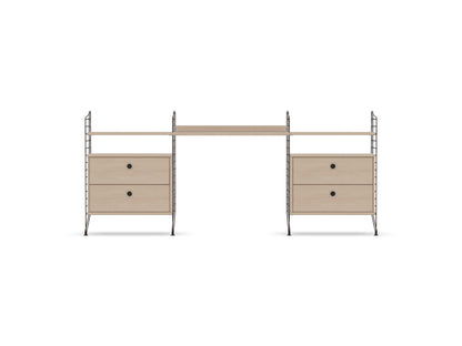 Espace de travail Workspace C - String Furniture-Frêne-Marron foncé-The Woods Gallery