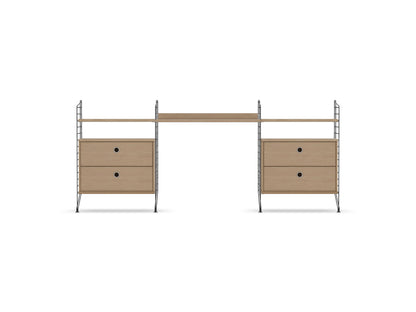 Espace de travail Workspace C - String Furniture-Chêne - Gris foncé-The Woods Gallery
