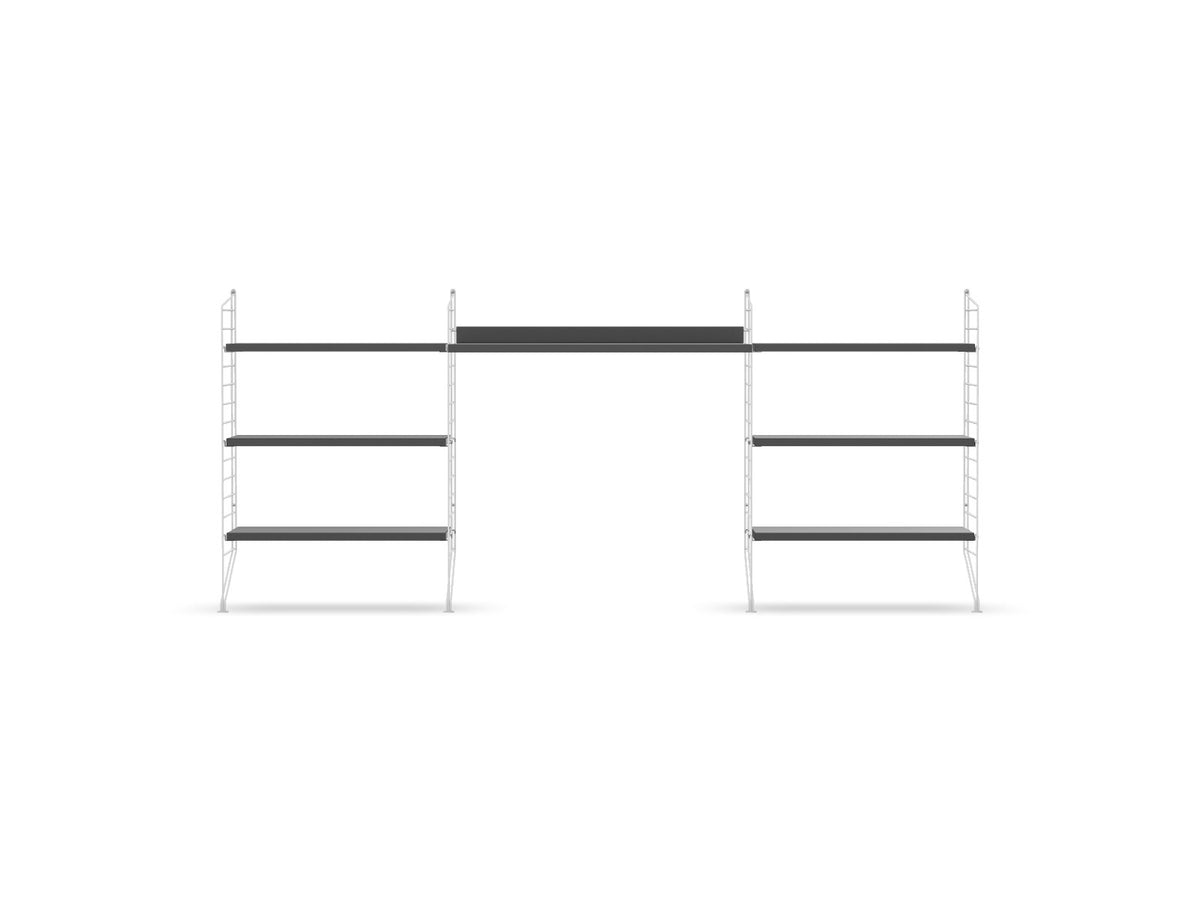 Espace de travail Workspace D - String Furniture-Gris foncé-Blanc-The Woods Gallery