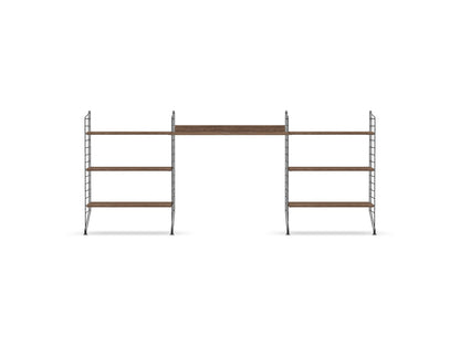Espace de travail Workspace D - String Furniture-Noyer-Gris foncé-The Woods Gallery