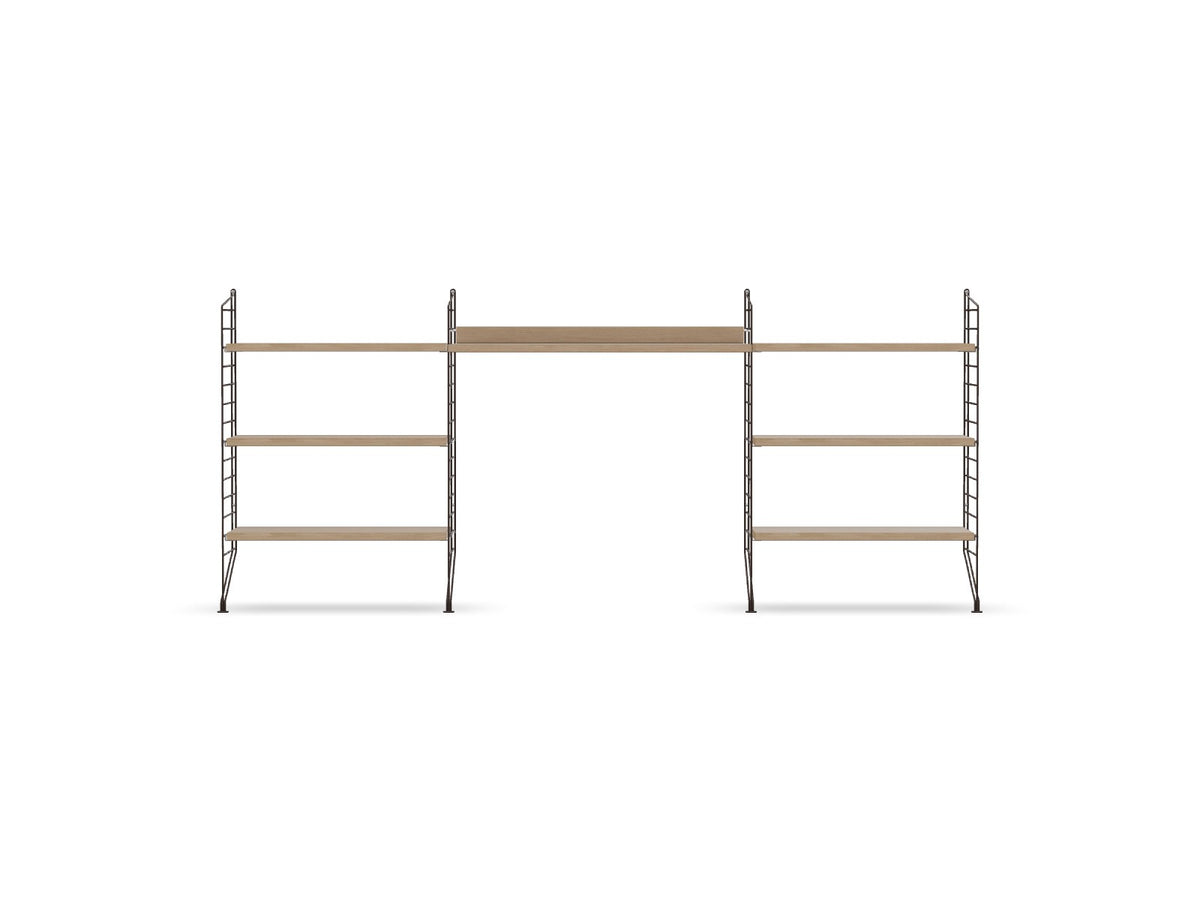 Espace de travail Workspace D - String Furniture-Chêne-Marron foncé-The Woods Gallery