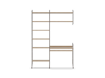 Espace de travail Workspace G - String Furniture-Chêne-Marron foncé-The Woods Gallery