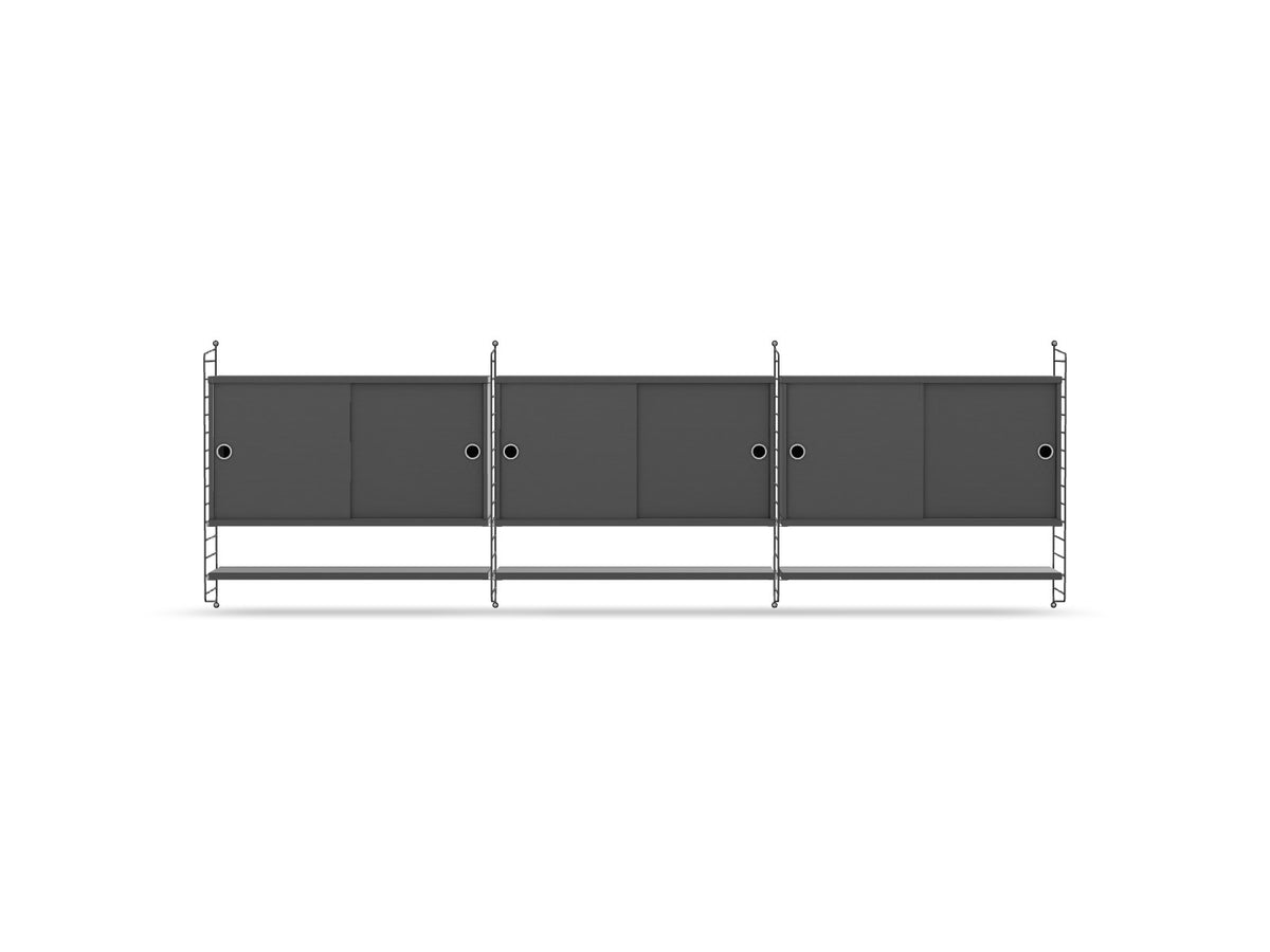 Ensemble de salon E - String Furniture-Gris foncé-The Woods Gallery