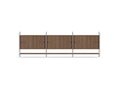 Ensemble de salon E - String Furniture-Gris foncé - Noyer-The Woods Gallery