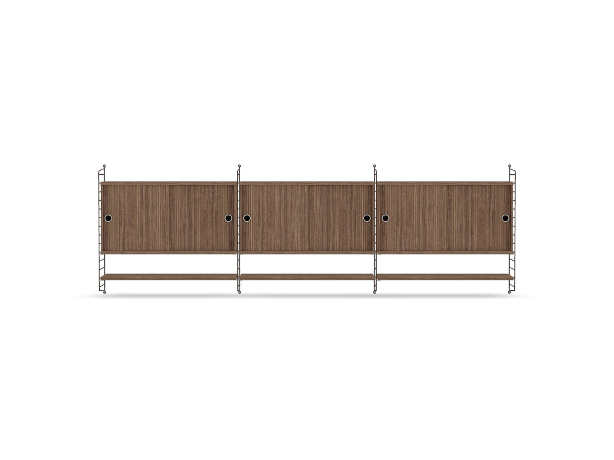 Ensemble de salon E - String Furniture-Marron foncé - Noyer-The Woods Gallery
