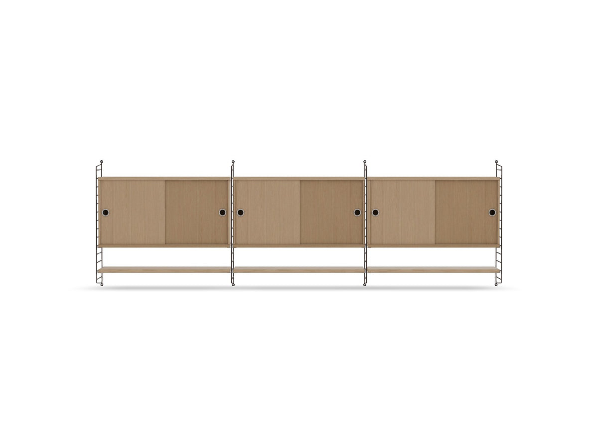 Ensemble de salon E - String Furniture-Marron foncé - Chêne-The Woods Gallery