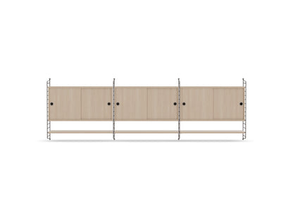 Ensemble de salon E - String Furniture-Marron foncé - Frêne-The Woods Gallery