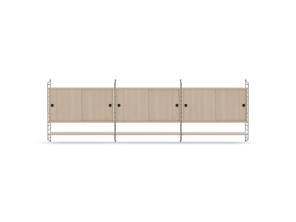 Ensemble de salon E - String Furniture-Gris foncé - Frêne-The Woods Gallery