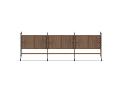 Ensemble de salon F - String Furniture-Marron foncé - Noyer-The Woods Gallery