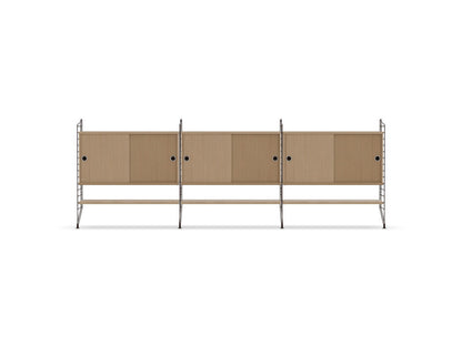 Ensemble de salon F - String Furniture-Marron foncé - Chêne-The Woods Gallery