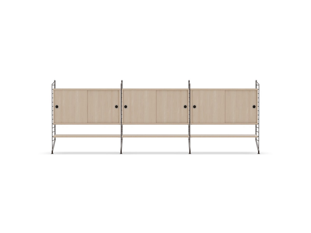 Ensemble de salon F - String Furniture-Marron foncé - Frêne-The Woods Gallery