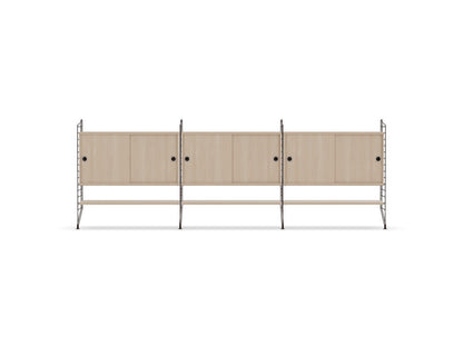 Ensemble de salon F - String Furniture-Marron foncé - Frêne-The Woods Gallery