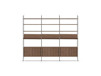 Ensemble de salon G - String Furniture-Marron foncé - Noyer-The Woods Gallery