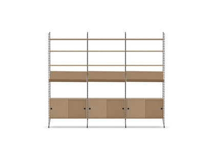 Ensemble de salon G - String Furniture-Marron foncé - Chêne-The Woods Gallery