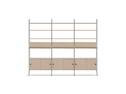 Ensemble de salon G - String Furniture-Gris foncé - Frêne-The Woods Gallery