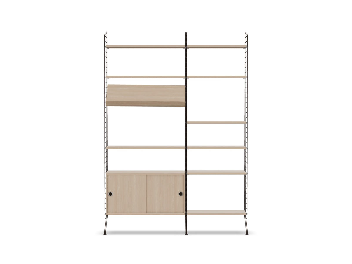 Ensemble de salon H - String Furniture-Marron foncé - Frêne-The Woods Gallery