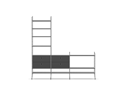 Ensemble de salon J - String Furniture-Gris foncé-The Woods Gallery