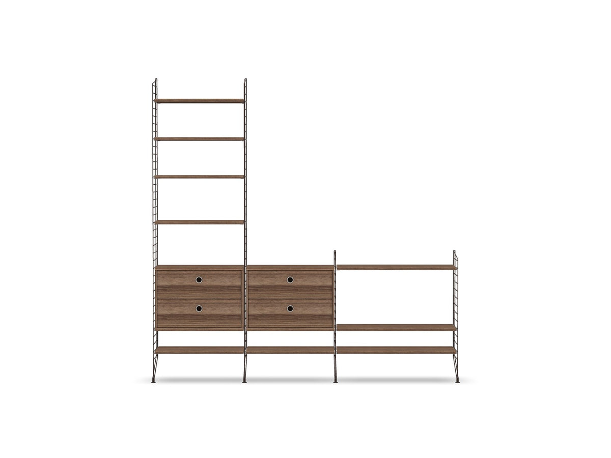 Ensemble de salon J - String Furniture-Marron foncé - Noyer-The Woods Gallery