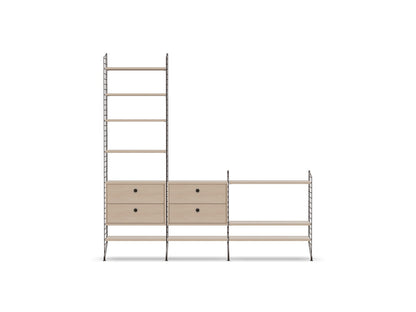Ensemble de salon J - String Furniture-Marron foncé - Frêne-The Woods Gallery