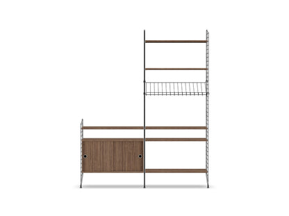 Ensemble de salon K - String Furniture-Gris foncé - Noyer-The Woods Gallery