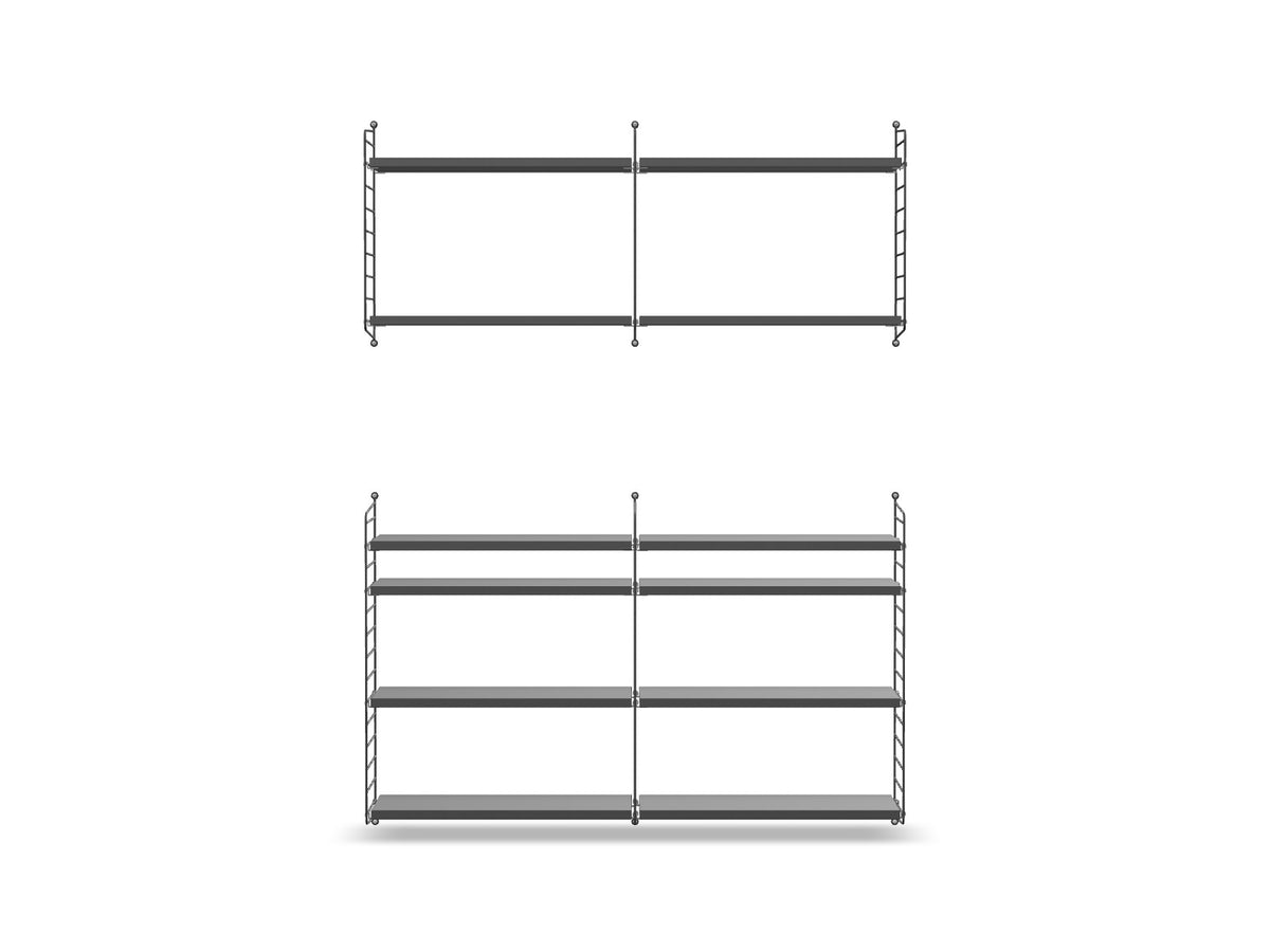 Ensemble de salon N - String Furniture-Gris foncé-The Woods Gallery