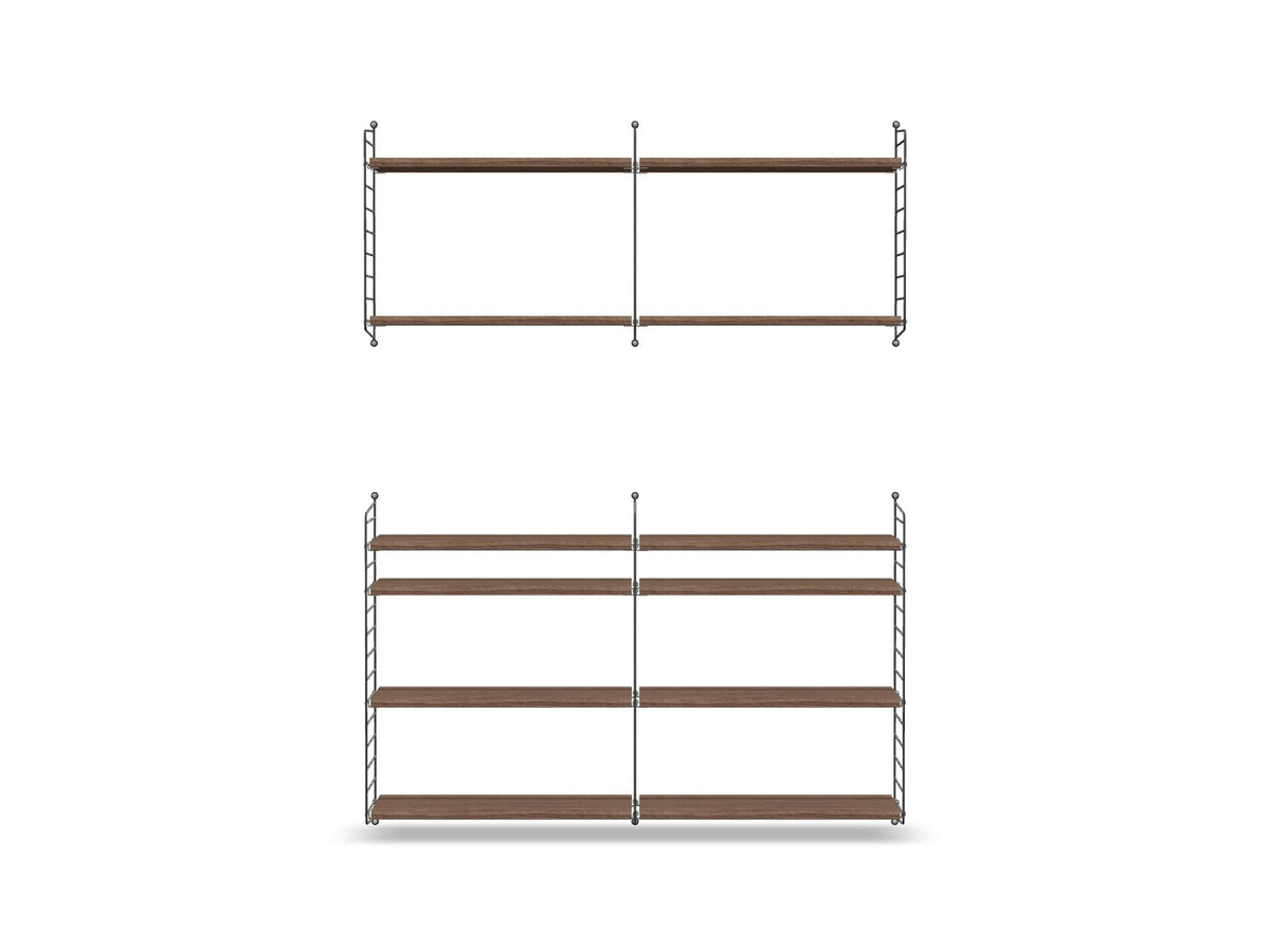 Ensemble de salon N - String Furniture-Gris foncé - Noyer-The Woods Gallery