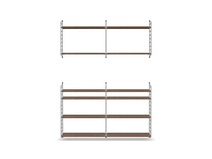 Ensemble de salon N - String Furniture-Gris foncé - Noyer-The Woods Gallery