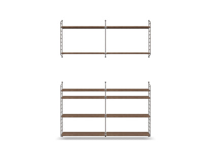 Ensemble de salon N - String Furniture-Marron foncé - Noyer-The Woods Gallery