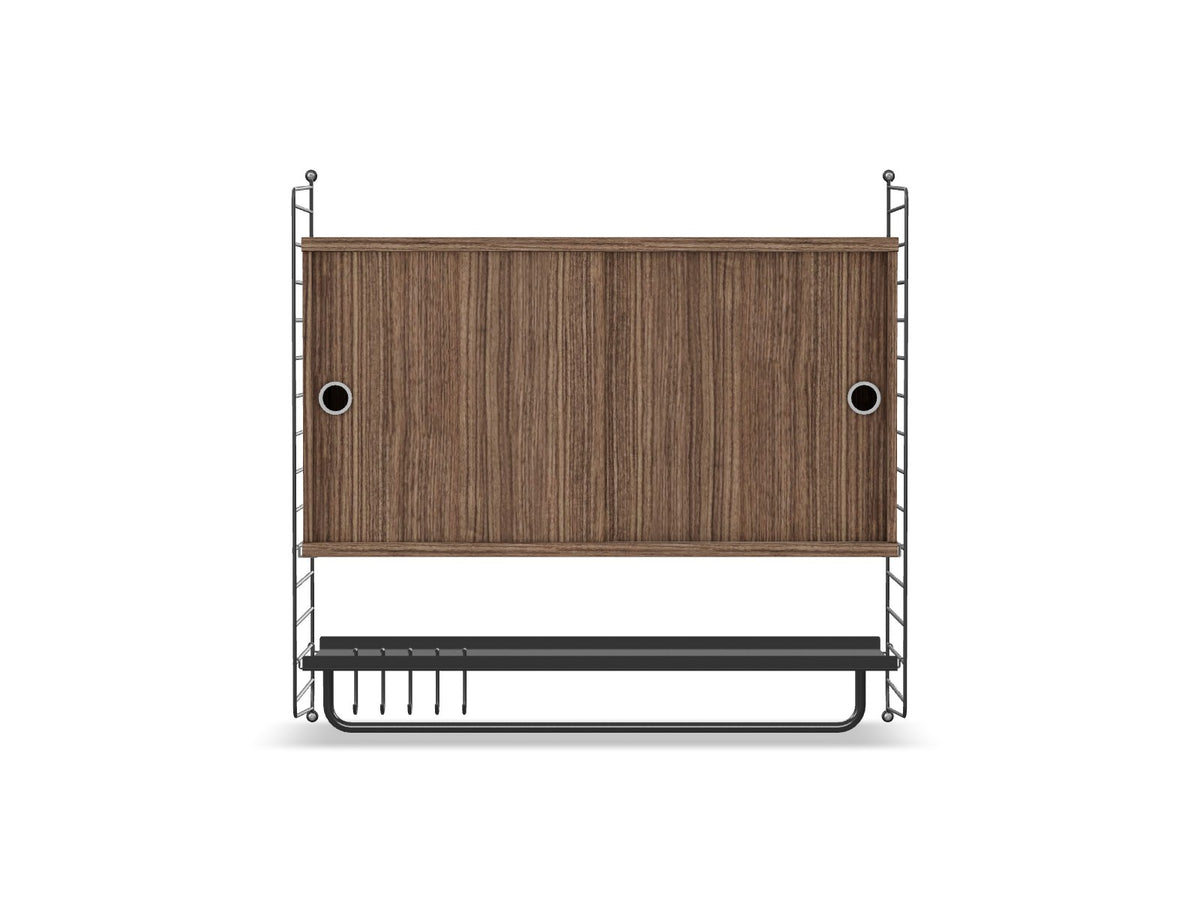 Ensemble de Chambre F - String Furniture-Gris foncé - Noyer-The Woods Gallery