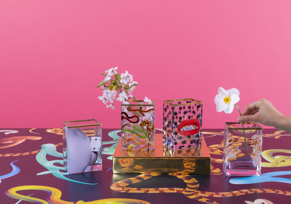 Vase Snakes 10 x 8 x h. 14 cm de ToiletPaper - Seletti-vue 2-The Woods Gallery