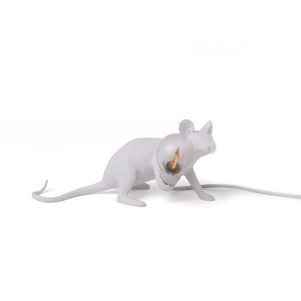 Lampe Mouse Lamp Lop blanche de Marcantonio - Seletti-vue 1-The Woods Gallery