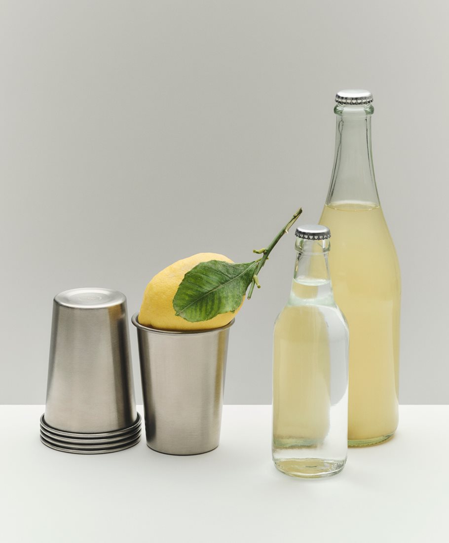Gobelet en acier (lot de 2) Outdoor Market de Jasper Morrison - Hay
