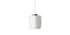 Suspension Wax, Stone, Light de Linde Freya Tangelder - Cassina-vue de face, globe en verre blanc texturé suspendu-Cassina
