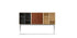 Casiers standard 20 (LC20) de Le Corbusier - Cassina-vue de face, casiers sur pieds chromés, façades bois-Cassina