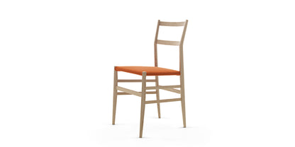 Chaise 699 Superleggera de Gio Ponti - Cassina-vue de trois quarts, assise orange-Cassina