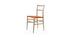Chaise 699 Superleggera de Gio Ponti - Cassina-vue de trois quarts, assise orange-Cassina
