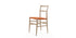 Chaise 699 Superleggera de Gio Ponti - Cassina-vue de trois quarts, assise orange-Cassina