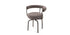 Fauteuil tournant 7 (LC7), Outdoor - Cassina-vue de trois quarts, assise pivotante taupe-Cassina