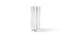Vase Cross de Bodil Kjær - Cassina-vue de face, verre transparent texturé en croix-Cassina