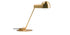Lampe à poser Domo de Joe Colombo - Cassina-vue de trois quarts, lampe laiton à tête articulée-Cassina